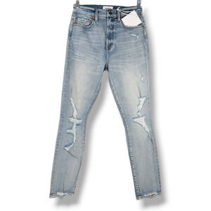 NWT Pistola Aline High Rise Distressed Skinny Ankle Jeans Sz. 26x27 Vintage Blue